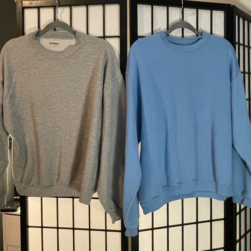 Gray and Blue Women’s Sweatshirts.